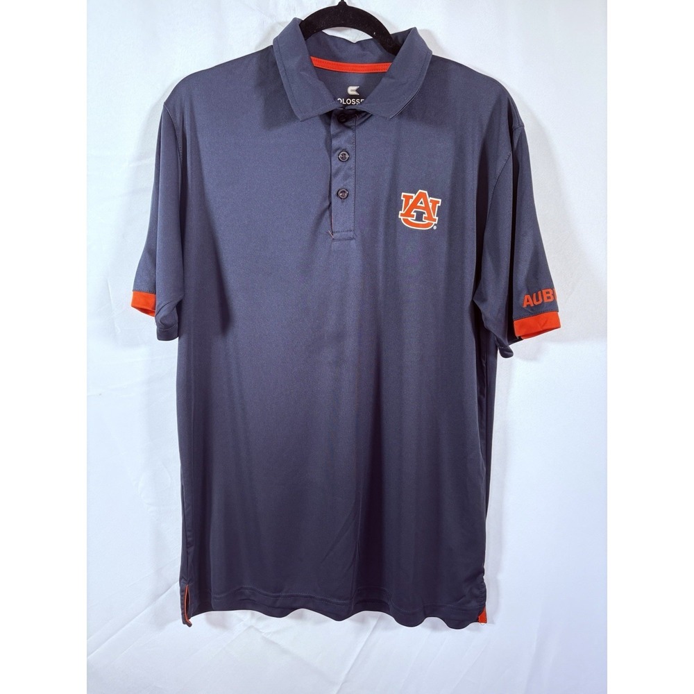 Colosseum polo shirt size L University‎ Auburn lightweight stretch golf